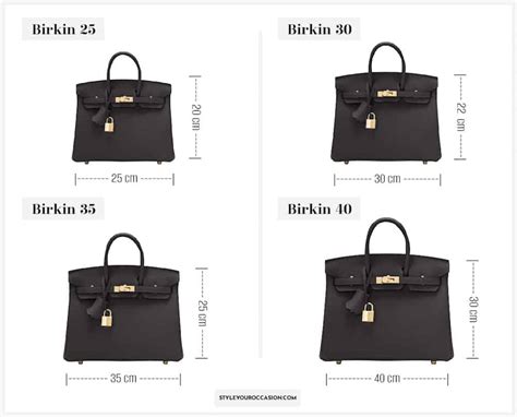 hermes birkin sizes comparison|Hermes Birkin bag size guide.